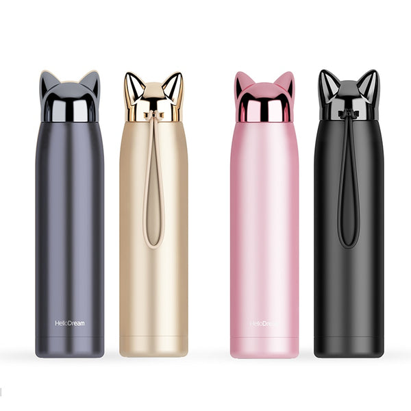 Double Wall Hot Water Thermos Bottle Stainless Steel