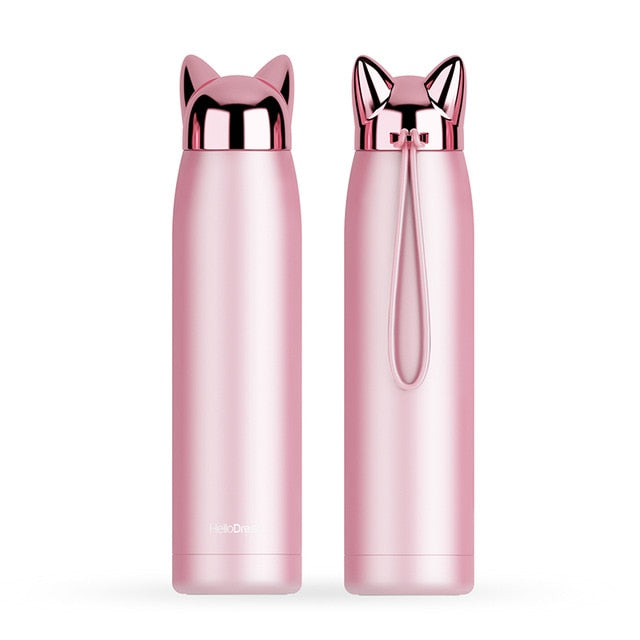 Double Wall Hot Water Thermos Bottle Stainless Steel