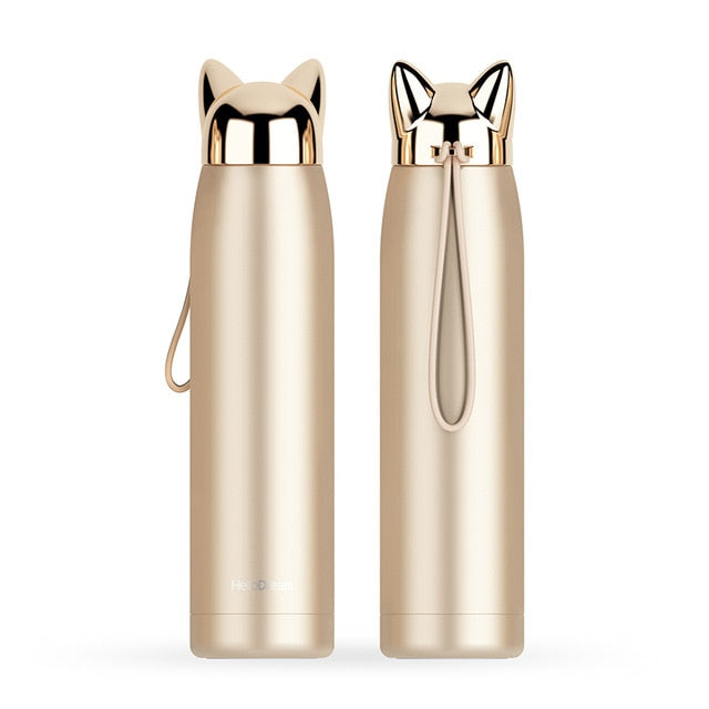 Double Wall Hot Water Thermos Bottle Stainless Steel